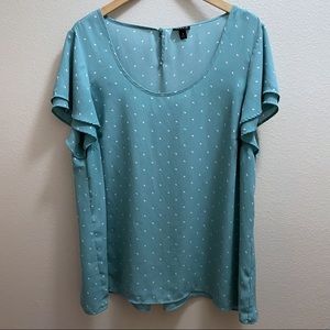 Torrid 1X Blue Blouse